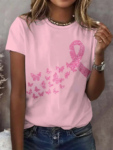 Butterfly of Hope T-Shirt | Together Against Breast Cancer