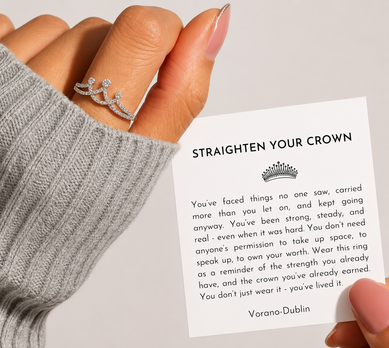 Vorano-Dublin Straighten Your Crown Ring
