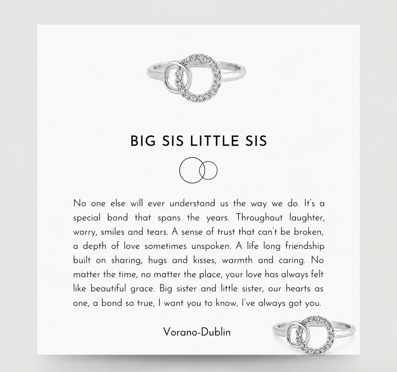 Vorano-Dublin To My Sister - Always Us Ring