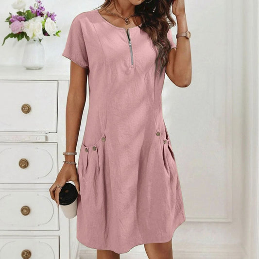 Vorano-Dublin™ | Stylish Women's Dress with Zipper