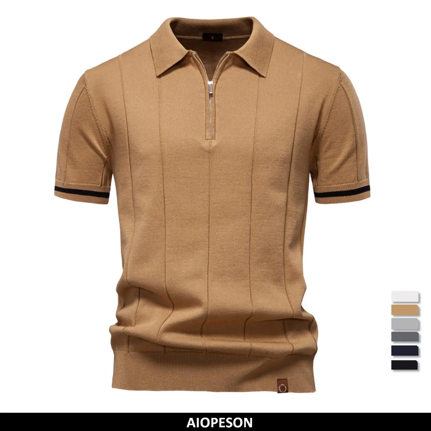 Vorano-Dublin™ | Men's Polo Shirt with Zipper