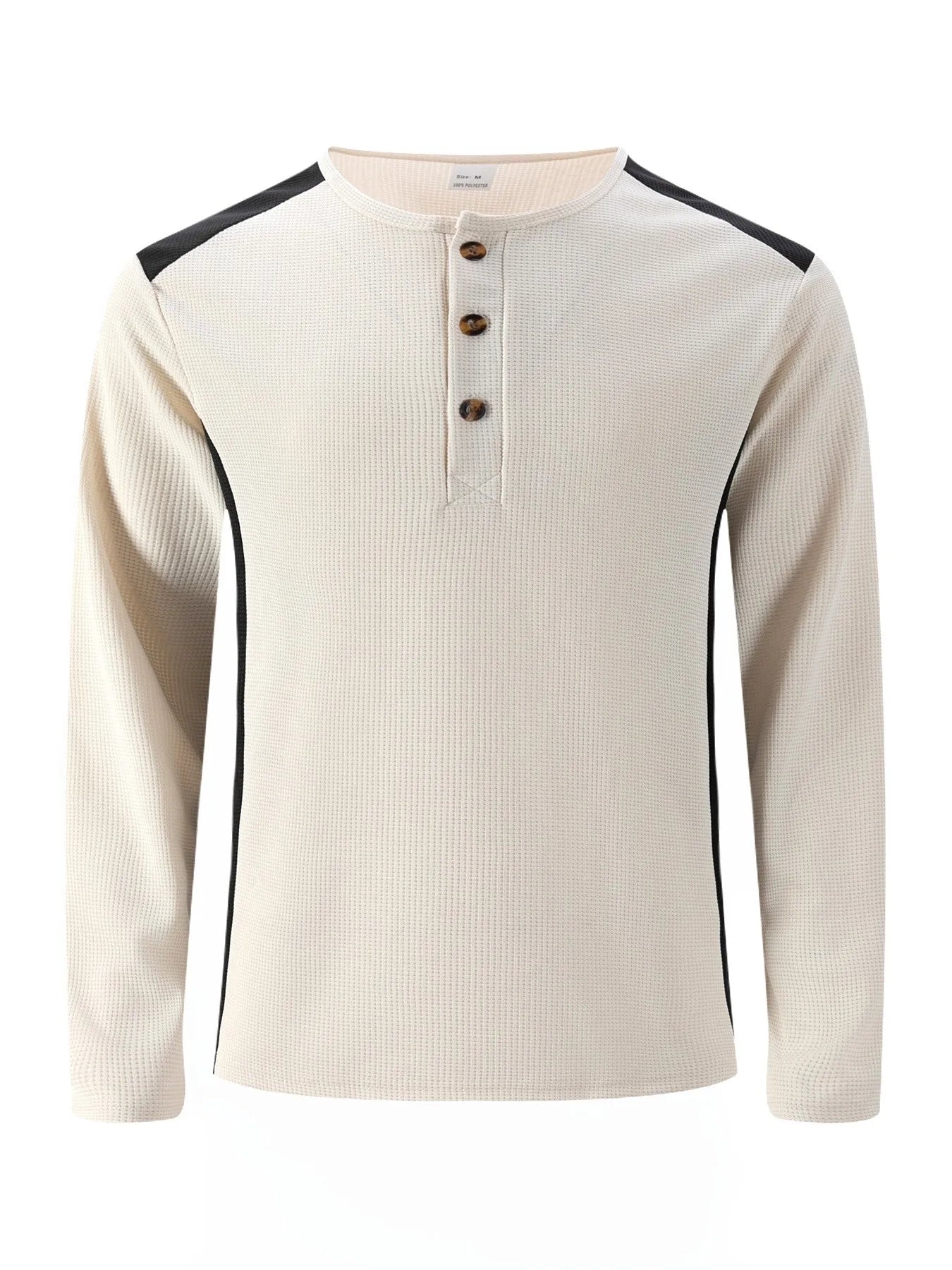Vorano-Dublin™ | Long Sleeve Waffle Stripe Shirt
