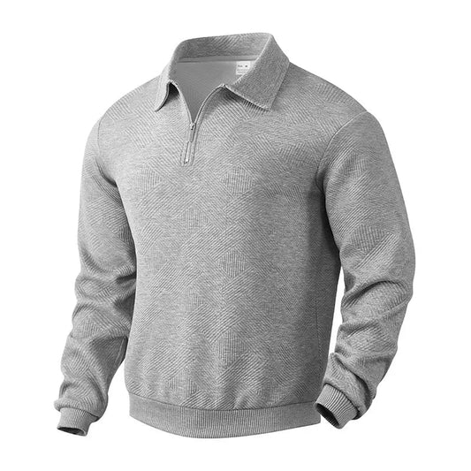 Vorano-Dublin™ | Herringbone Pattern Polo Shirt