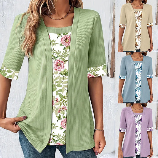 Vorano-Dublin™ | Elegant Two-Piece Women's Blouse