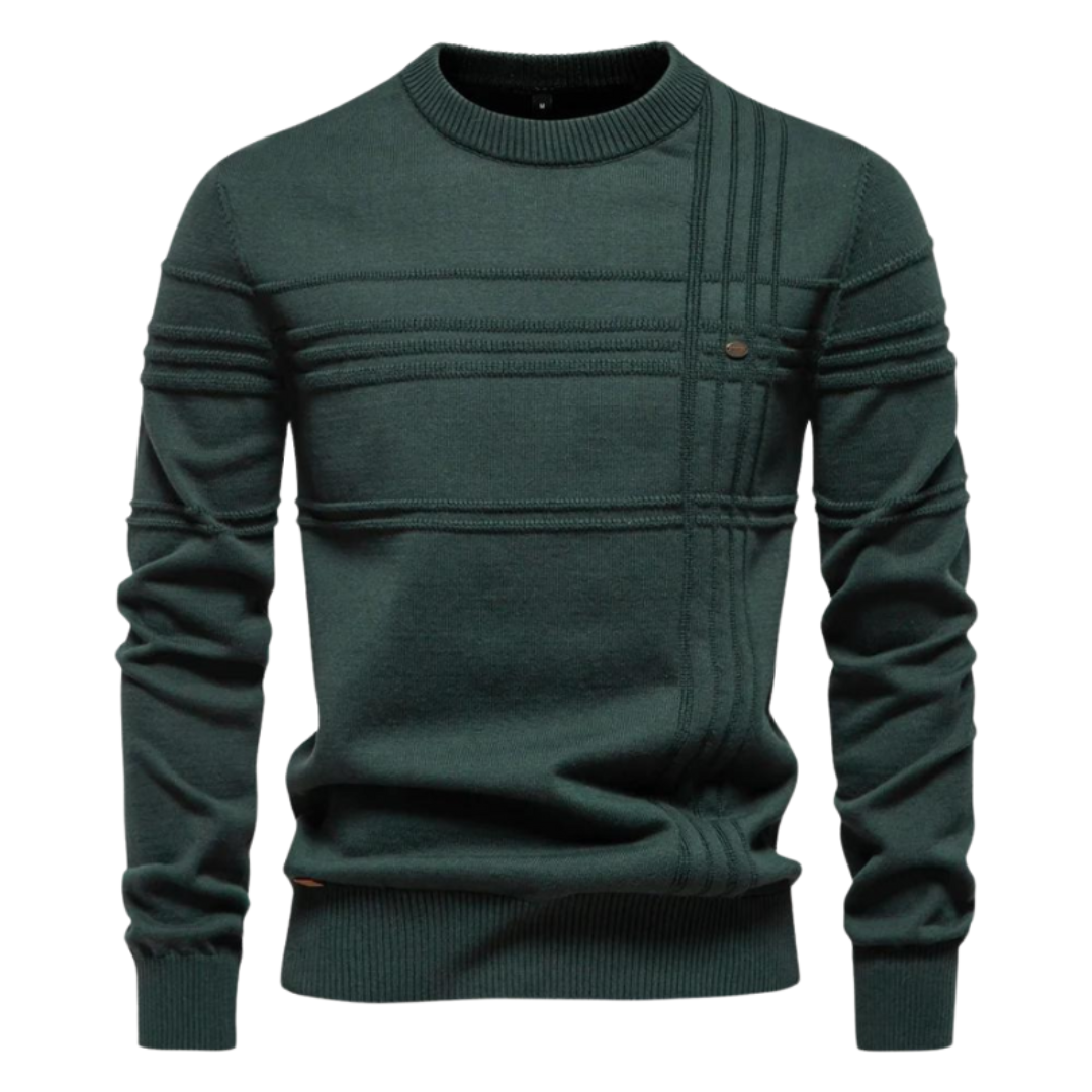 Vorano-Dublin™ | Men's Sweater with Check Design