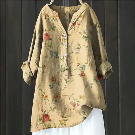 Vorano-Dublin™ | Elegant Linen Women's Blouse – Airy & Stylish